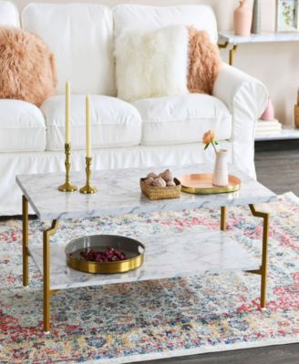 Crown Modern Marble Coffee Table
