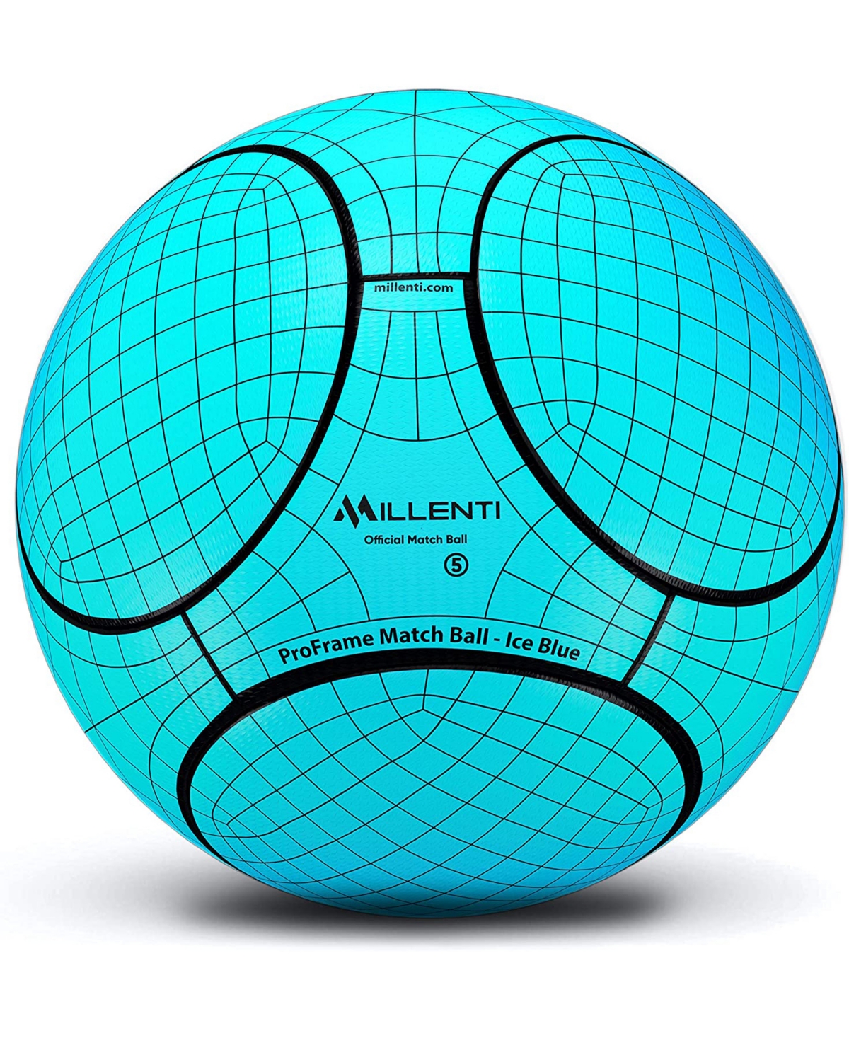 Millenti Us Soccer Ball Official Size 5 - Reverse Bend-it Soccer Ball With High-visibility, Easy-to-track Pro In Blue
