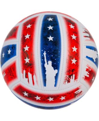 Millenti Us Volleyball for Beach or Gym, American Flag Stars and Stripes High-Visibility, Easy-to-Track Design