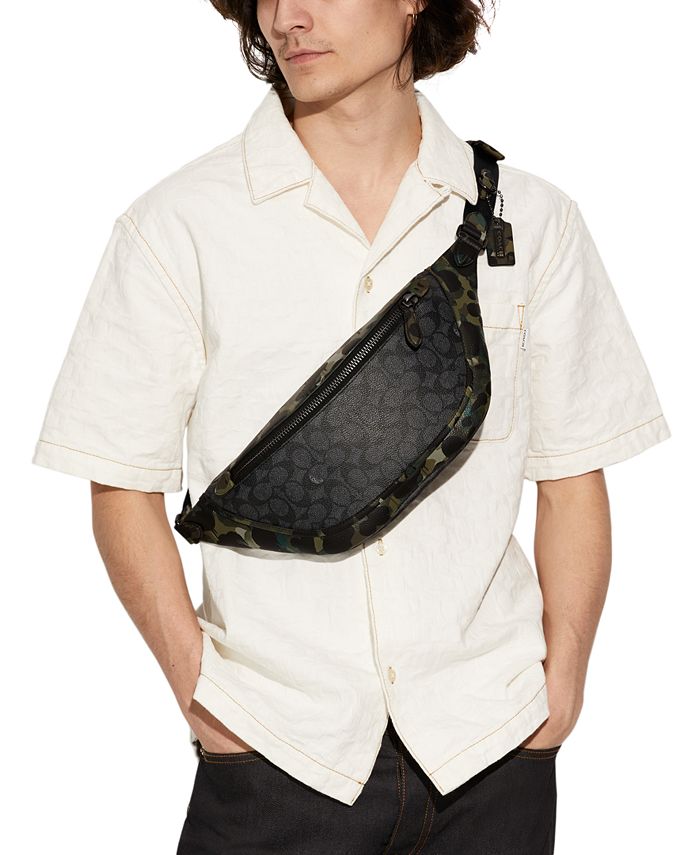 coach camo belt bag