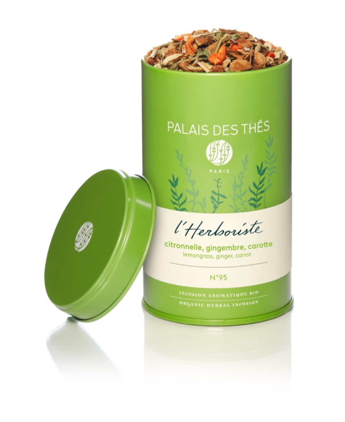 Palais Des Thes Lemongrass Ginger Carrot Herbal Tea Loose Leaf Tin, 3.5 oz In No Color