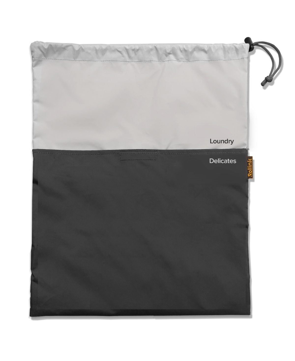 Travel Laundry Bag, 2 Compartment - Silver-Tone Gray