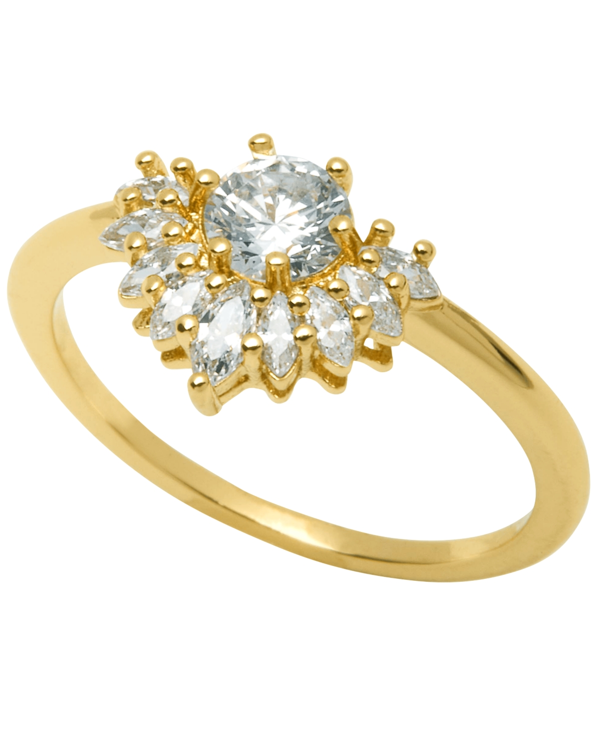 Shop And Now This Women's Art Deco Ring In Gold Plated