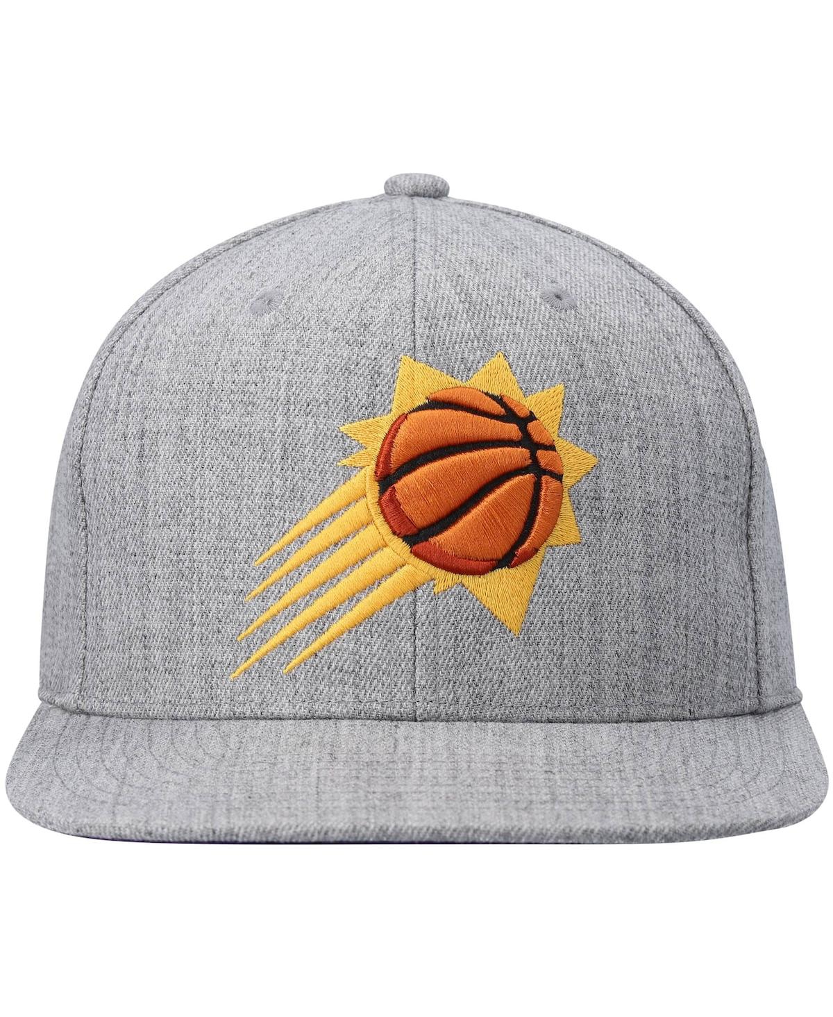Shop Mitchell & Ness Men's  Heathered Gray Phoenix Suns 2.0 Snapback Hat
