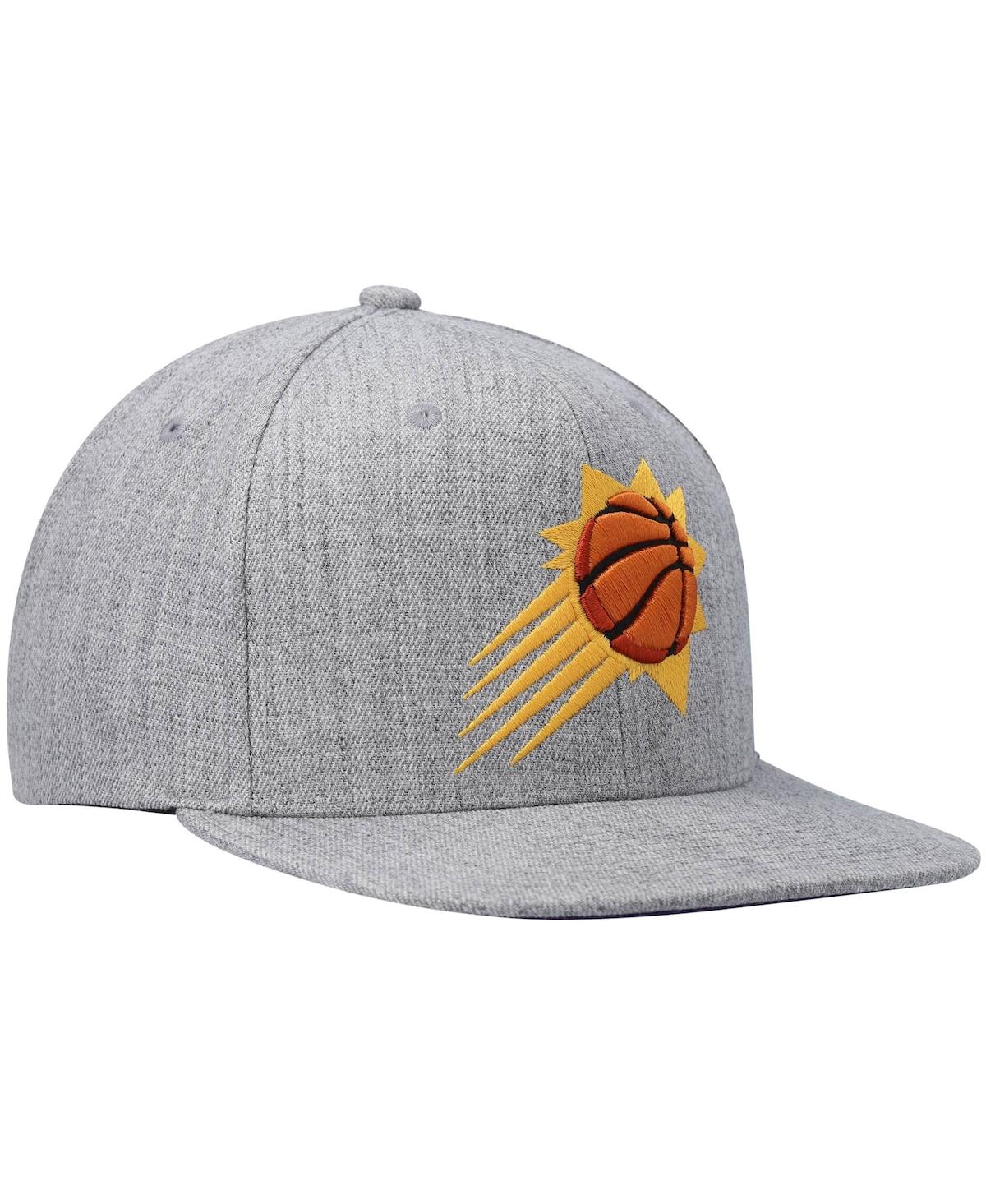 Shop Mitchell & Ness Men's  Heathered Gray Phoenix Suns 2.0 Snapback Hat