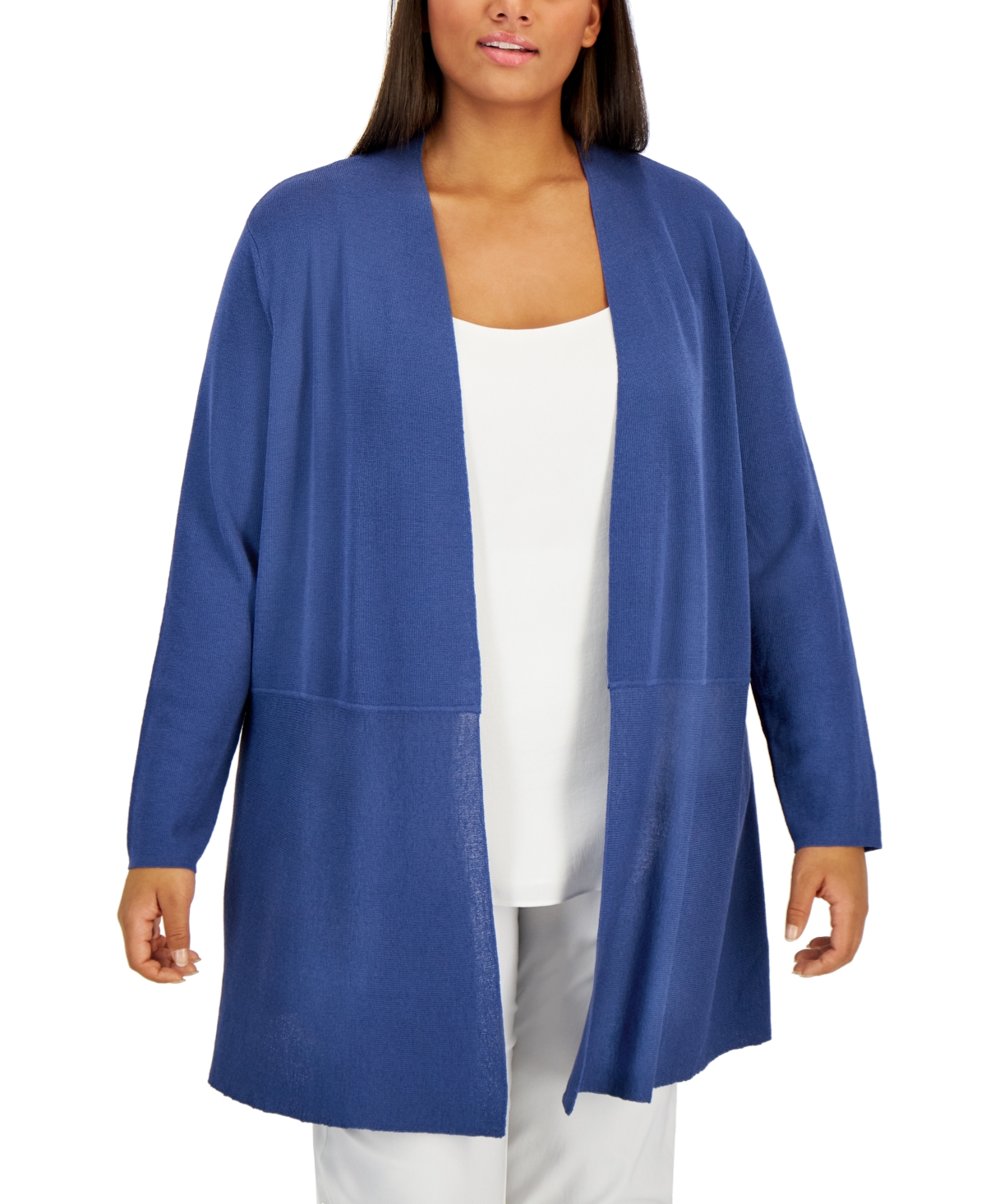 Anne klein open best sale front cardigan
