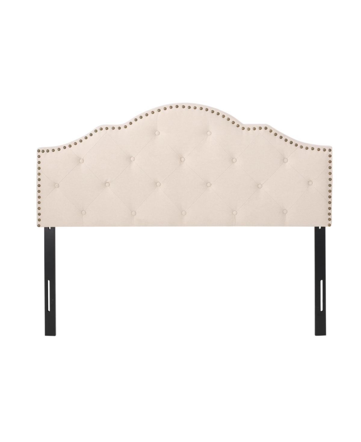 Shop Noble House Cordeaux Contemporary Upholstered Headboard, Queen/full In Beige