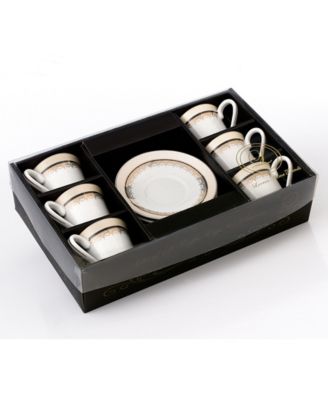 Floral Espresso Set, 12 Piece