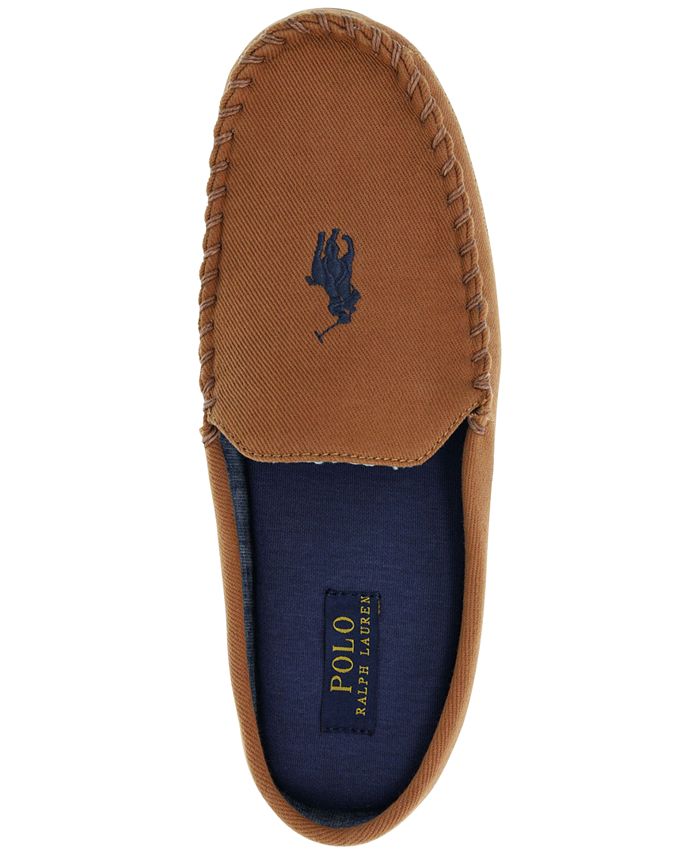 Polo Ralph Lauren Men's Logo Embroidered Twill Mules - Macy's