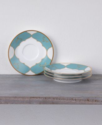 Lodi's Morning Set of 4 Saucers, 6"