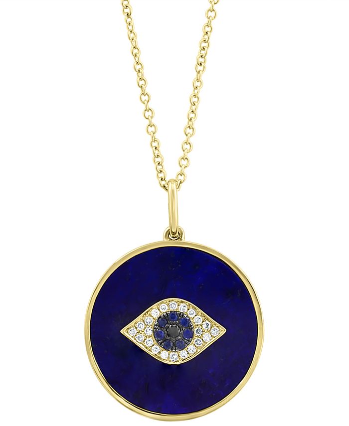 Lapis evil shop eye necklace