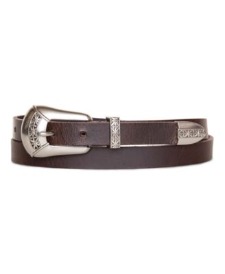 Women's Western Hardware Leather Pant Belt