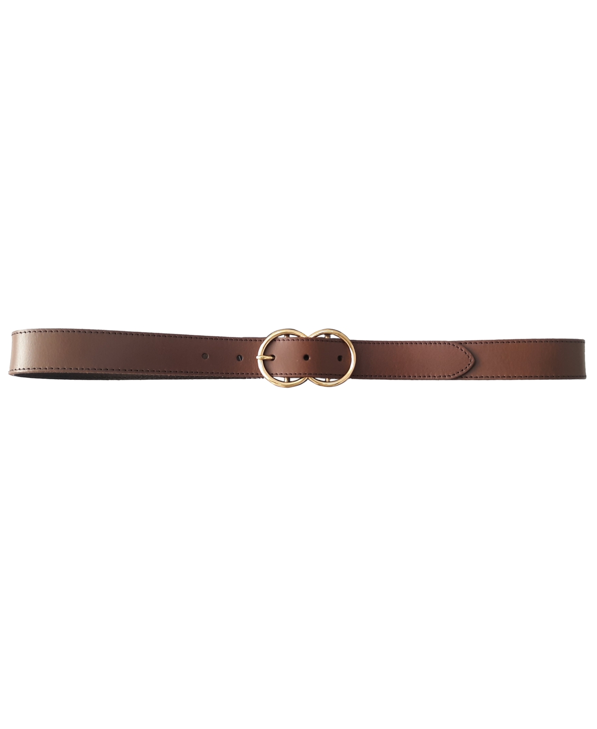 Lucky Brand Women's Double O Ring Leather Pant Belt