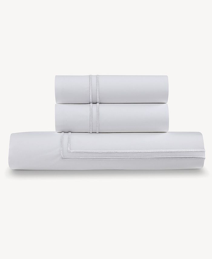 Ella Jayne 100 Cotton Percale 3 Piece Duvet Set with Satin Stitching