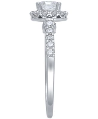 Diamond Halo Engagement Ring (1-3/4 ct. t.w.) in 14k White Gold
