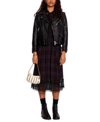 COACH Swinger 20 Metallic Leather Shoulder Bag 