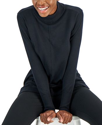 Alfani Women's Pearl-Neck Blouson Sweater Wine Size Large