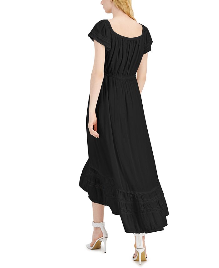 INC International Concepts High-Low Midi Peasant Dress, Created for ...