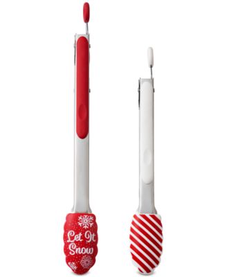 Enchante - Cook With Color Holiday Cooking Tongs, Set of 2