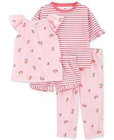 Toddler Girls 4-Pc. Loose Fit Pajama Set 