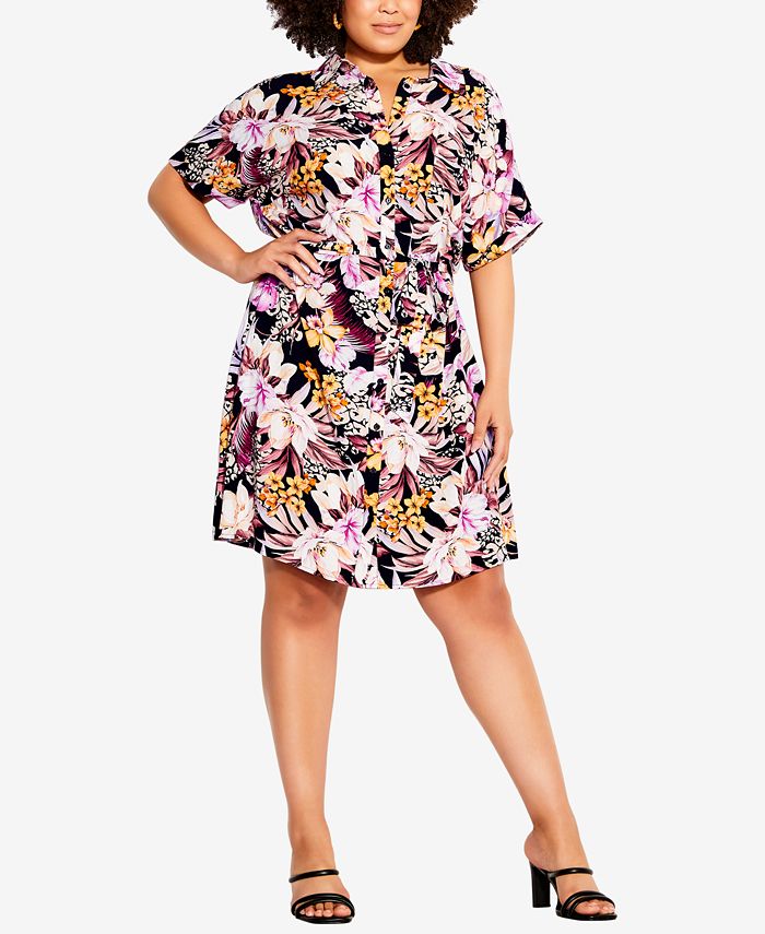 City chic discount shirt dress