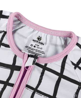 Baby Girls 2 Way Zippy Grid Coverall