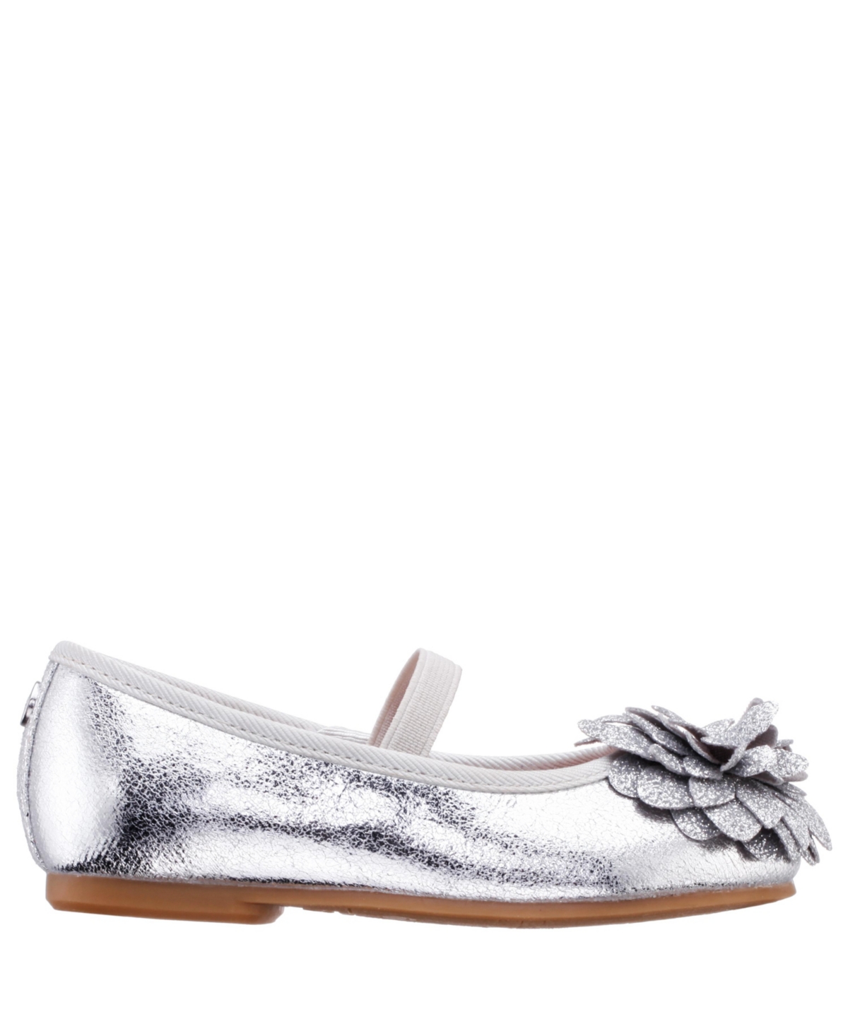 Nina Little Girls Ballet Flats - Silver-Tone Metallic