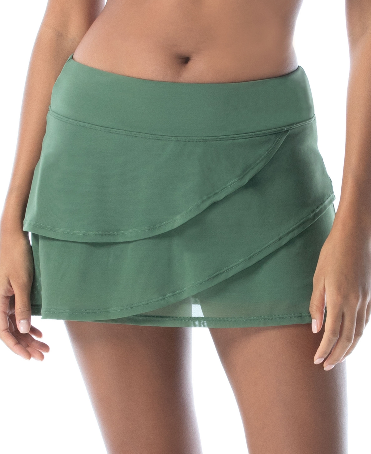 COCO REEF ILLUSION-OVERLAY SWIM SKIRT WOMEN'S SWIMSUIT