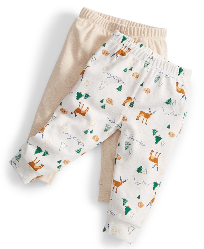 First Impressions Baby Boys Critters & Solid Pants, Pack of 2, Created ...