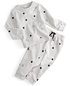 Baby Boys 2-Pc. Star-Print Shirt & Pants Set, Created for Macy's 