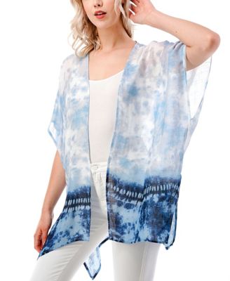 Women's Lightweight Ombre Tie Dye Kimono Wrap