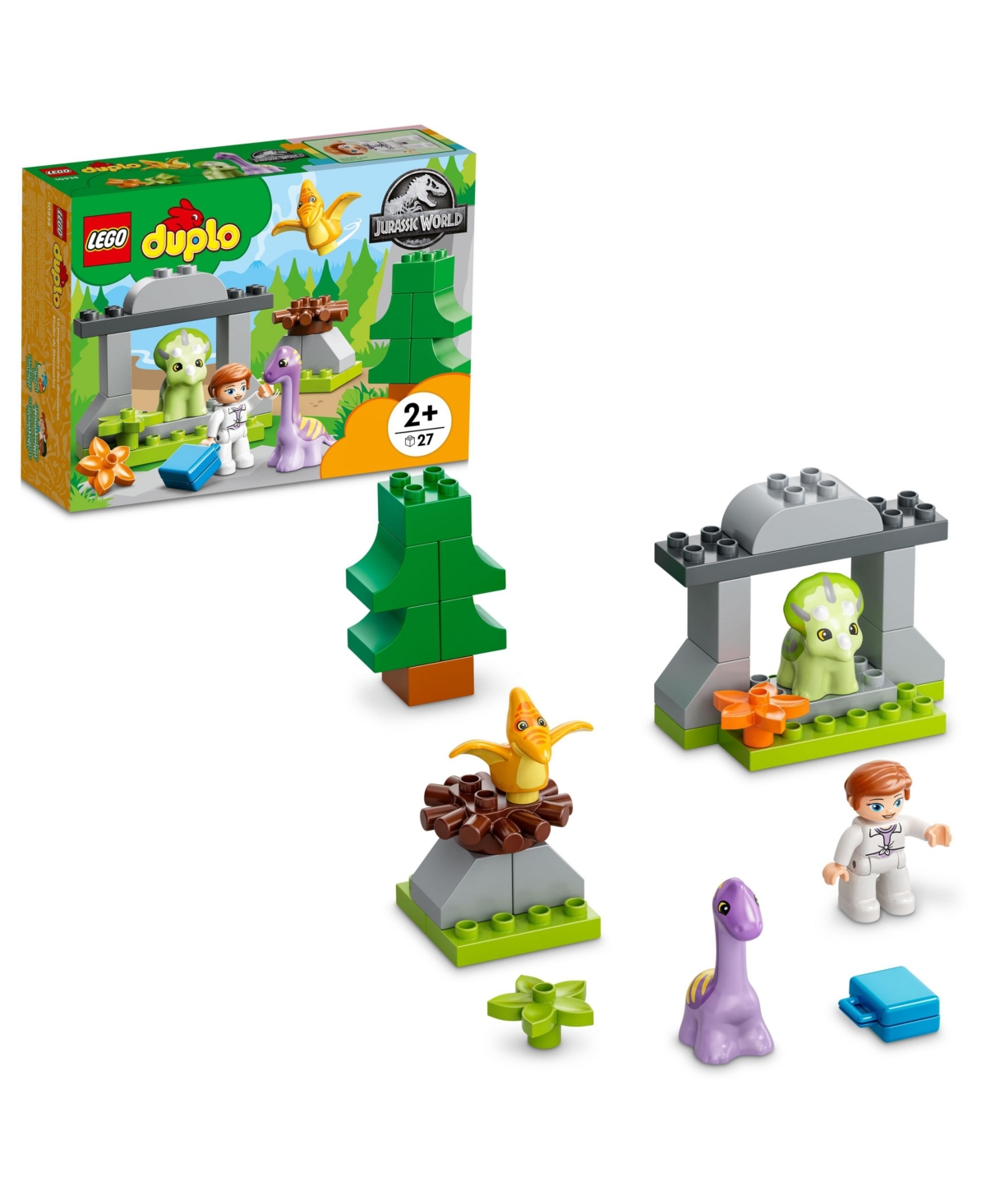 Lego Duplo Jurassic World Dinosaur Nursery 10938 Building Set, 27 Pieces In Multiple
