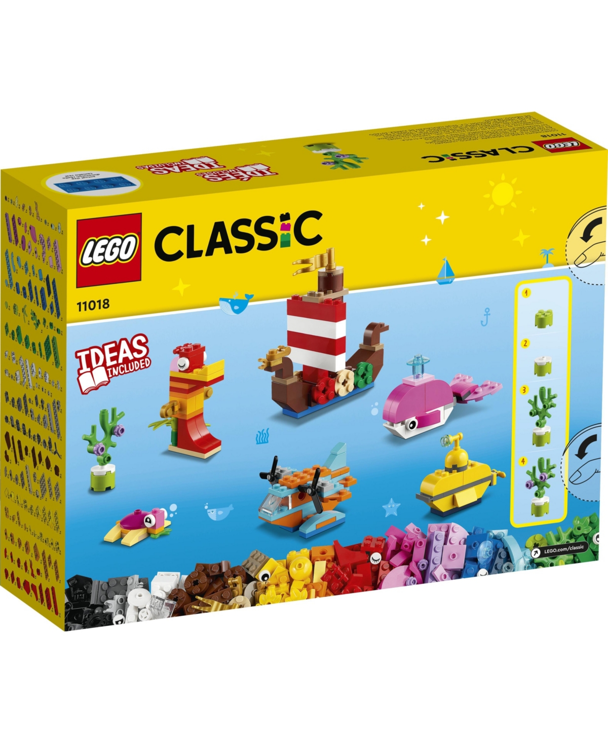 Shop Lego Classic Creative Ocean Fun 11018 Building Set, 333 Pieces In Multiple