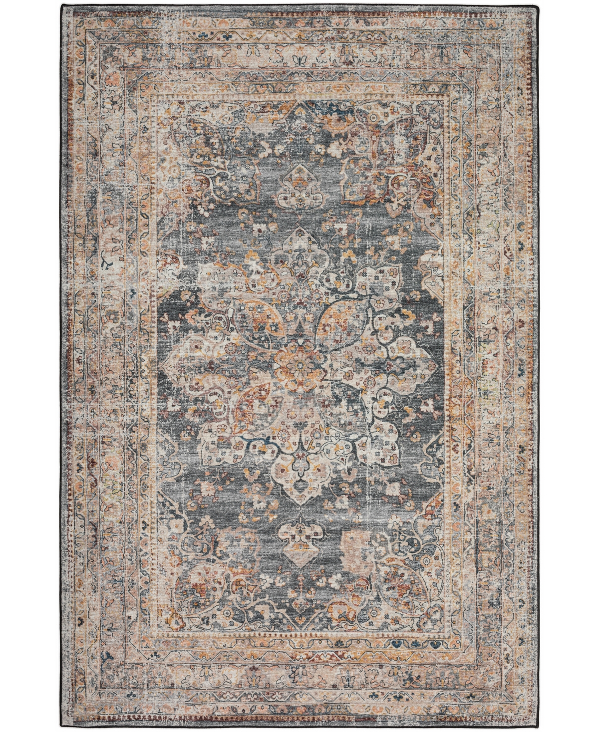 D Style Jericho Jc6 8' X 10' Area Rug In Charcoal