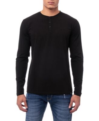X RAY Men's Long Sleeve Henley T-Shirt