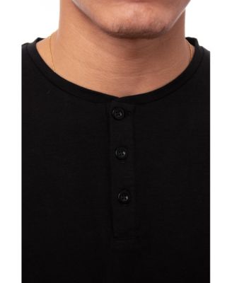 X RAY Men's Long Sleeve Henley T-Shirt