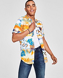 Men's Hibiscus-Print Shirt