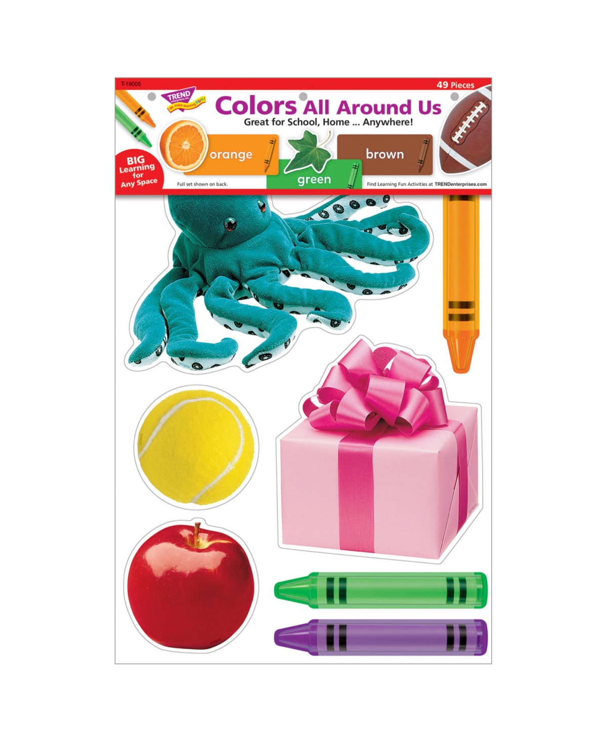 Trend Enterprises Colors All Around Us Learning Set, 49 Pieces In Multi