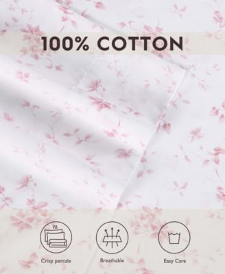 300 Thread Count Cotton Sateen Pillowcase Pair, Standard