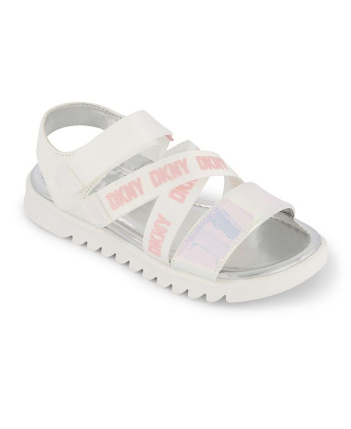 DKNY Little Girls Flat Sandals - Macy's