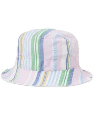 Cotton Seersucker Bucket Hat 