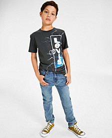 Big Boys Lightning Strike Graphic T-Shirt & 511 Slim-Fit Eco Performance Jeans Separates