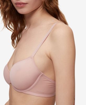 sheer marquisette lightly lined demi bra