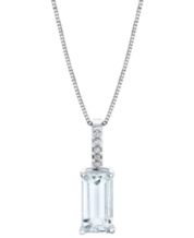 Aquamarine Necklace Shop Aquamarine Necklace Macy s