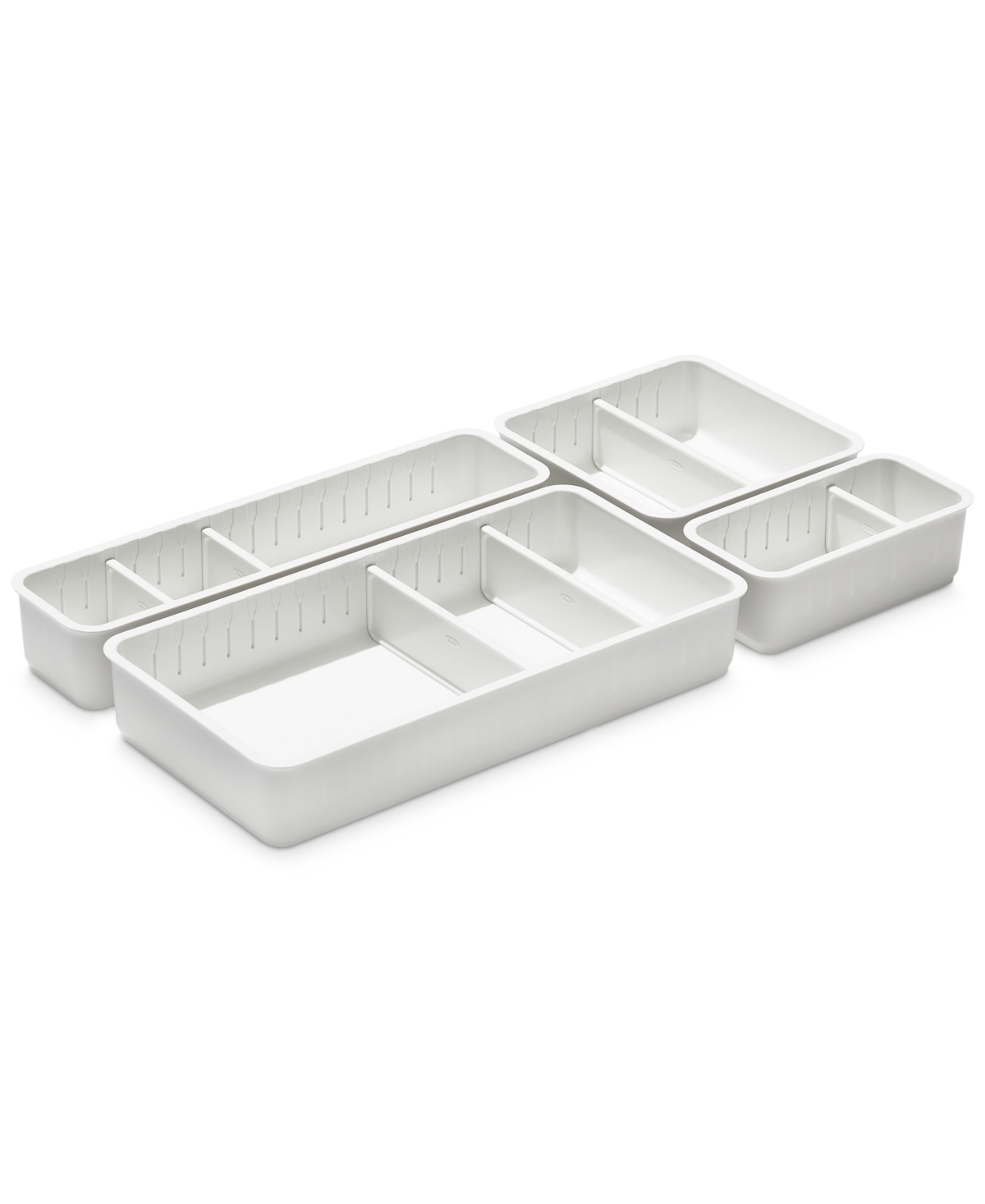 Oxo Good Grips Adjustable Drawer Bins, Set Of 4 In No Color