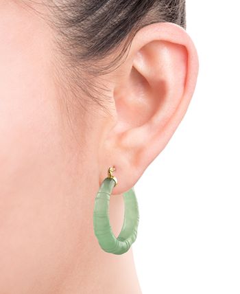Jade cheap bamboo earrings