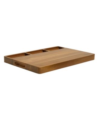 Acacia Reversible Butcher Block Prep and Carving Board