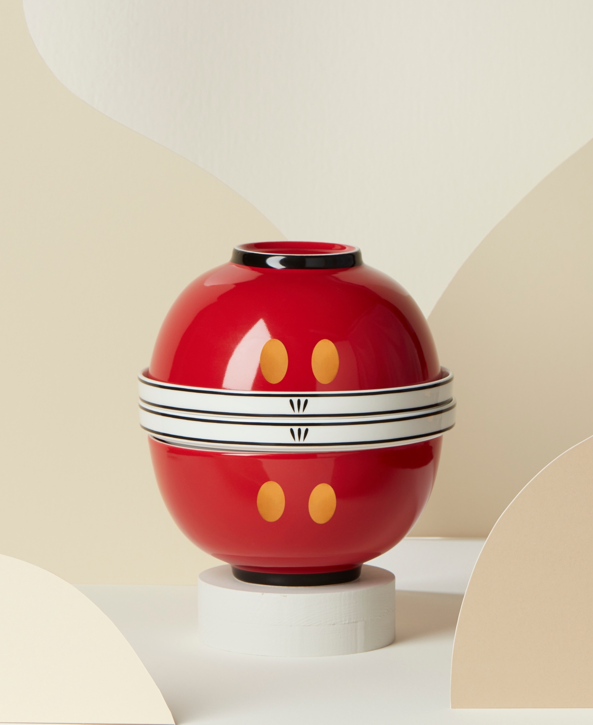 Lenox Disney Luna 8 Pc. Nesting Porcelain Dinnerware Set - Multi and Red