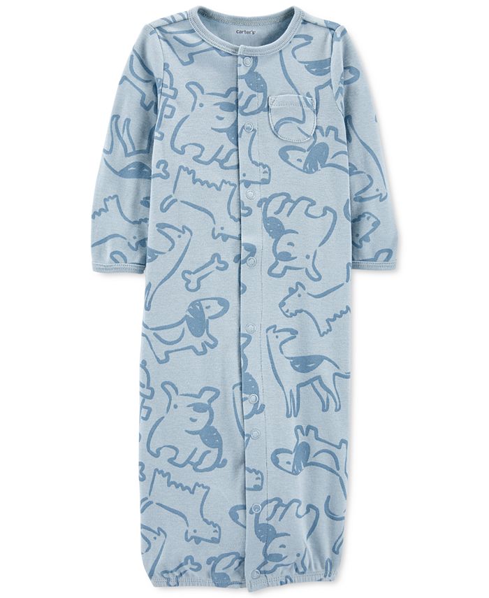 Carter's Baby Boys Take Home Converter Gown Set with Hat and Socks, 3