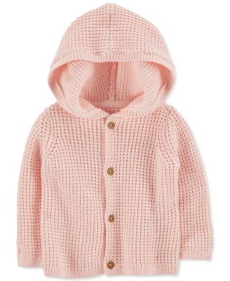 Carter's - Baby Girls Pink Cotton Cardigan